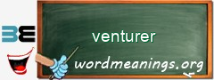 WordMeaning blackboard for venturer